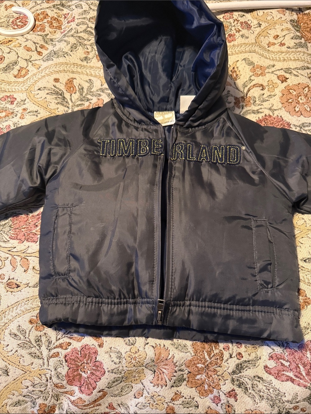 Timberland Kids Navy Hooded Puffer Coat